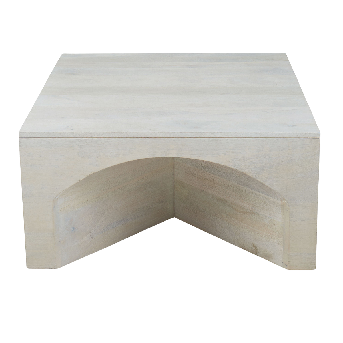 Arch Wood Coffee Table Lime Wash Comeo Home