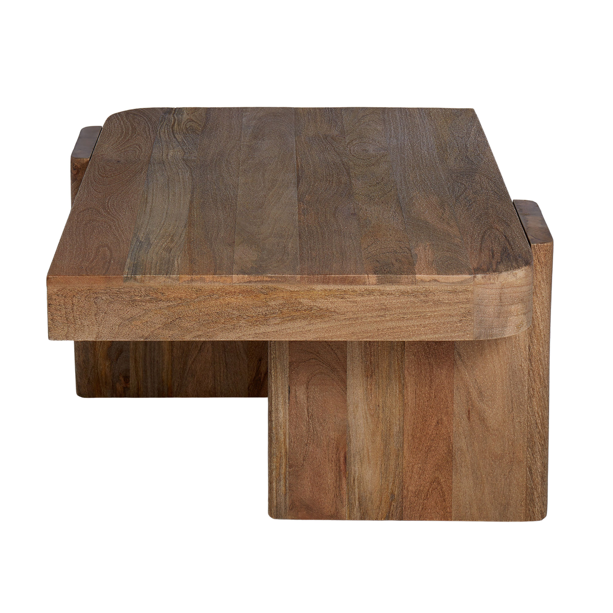 Grand Designs Wooden Block Coffee Table Natural Comeo Home