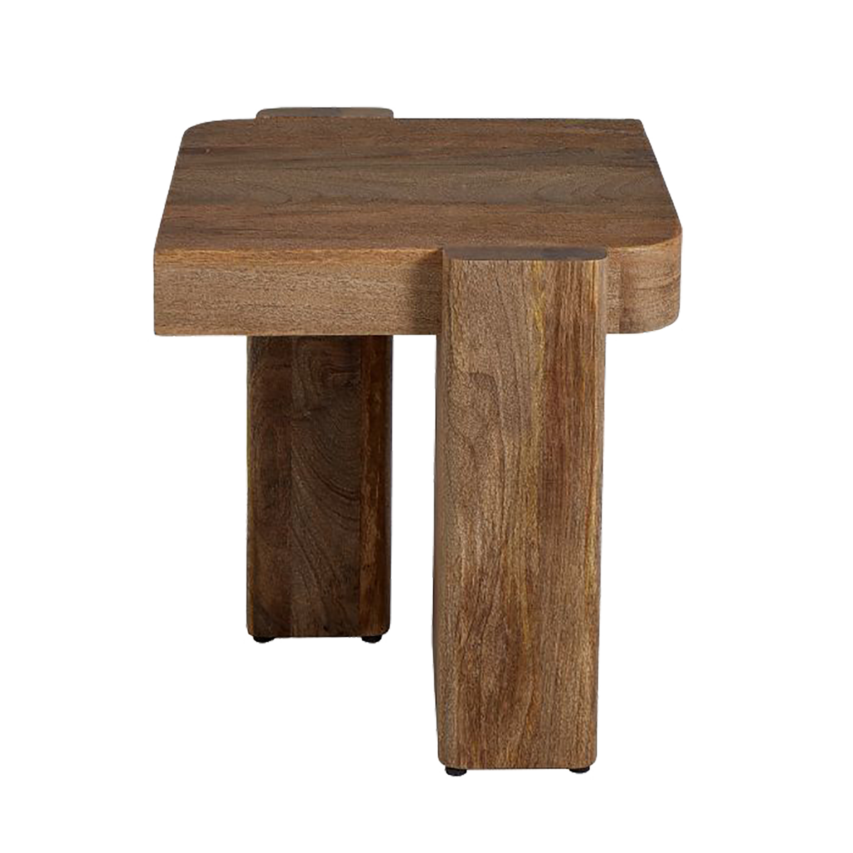 Grand Designs Wooden Block Side Table Natural Comeo Home