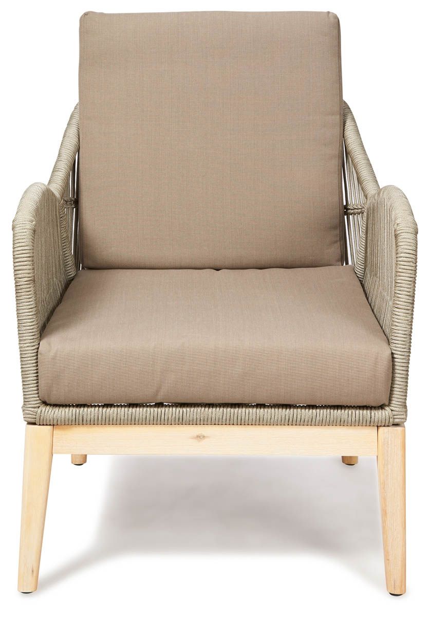 Carter Outdoor Timber Lounge Chair Natural Comeo Home
