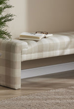 Load image into Gallery viewer, Andrea Checkered Pattern Bench Seat Ottoman
