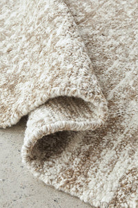 Darren Palmer Travertine Hand Made Wool Rug - Brown
