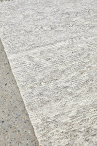 Darren Palmer Travertine Hand Made Wool Rug - Silver