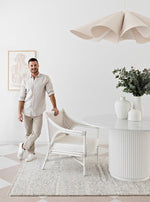 Load image into Gallery viewer, Darren Palmer Travertine Hand Made Wool Rug - Silver
