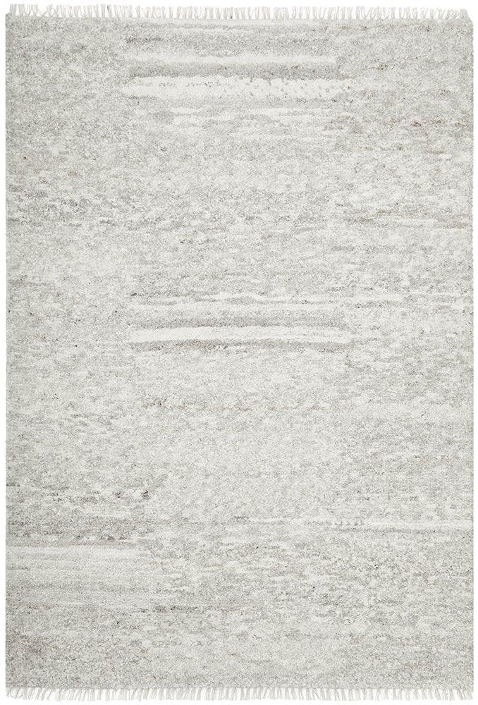 Darren Palmer Travertine Hand Made Wool Rug - Silver