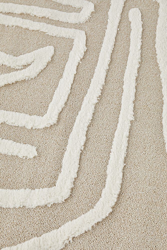 Eloise Power-Loomed Polypropylene Rug - Natural