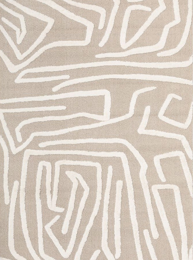 Eloise Power-Loomed Polypropylene Rug - Natural
