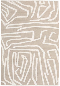 Eloise Power-Loomed Polypropylene Rug - Natural