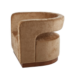 Load image into Gallery viewer, Grand Designs Gold Aged Velvet Armchair - Walnut
