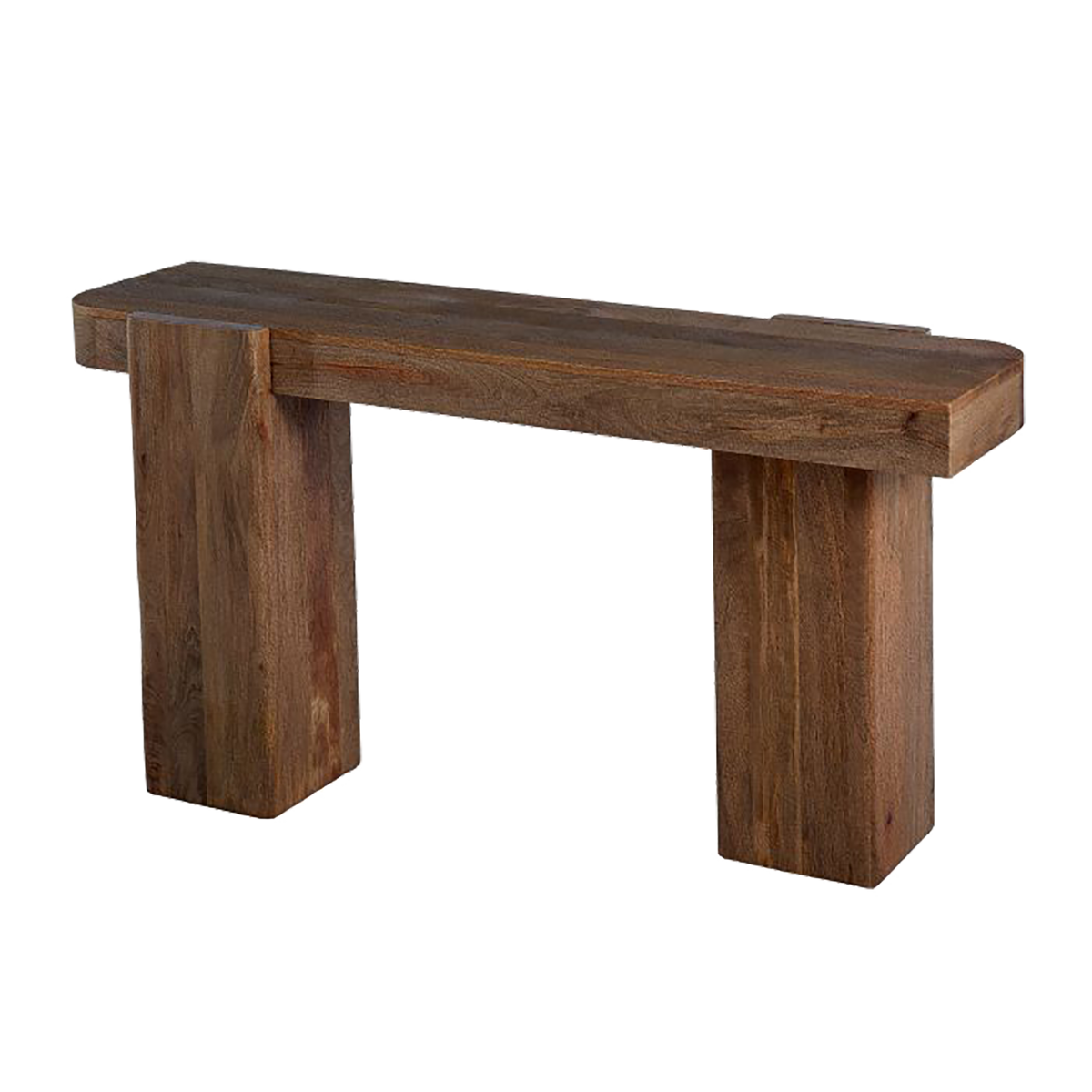 Consul Block Table Grand Designs Wooden Block Console Table - Natural – Comeo Home