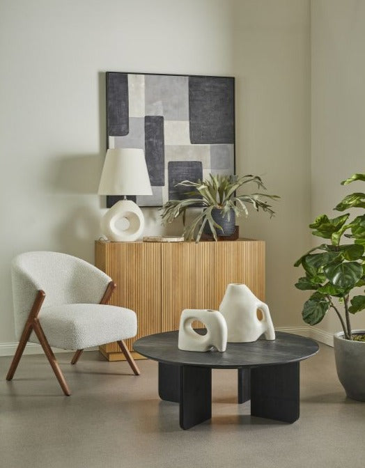 Grand Designs Lennox Boucle Armchair - Ivory