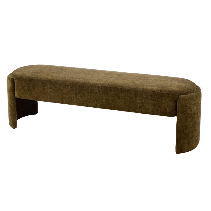 Grand Designs Lucca Velvet Bench Seat – Moss