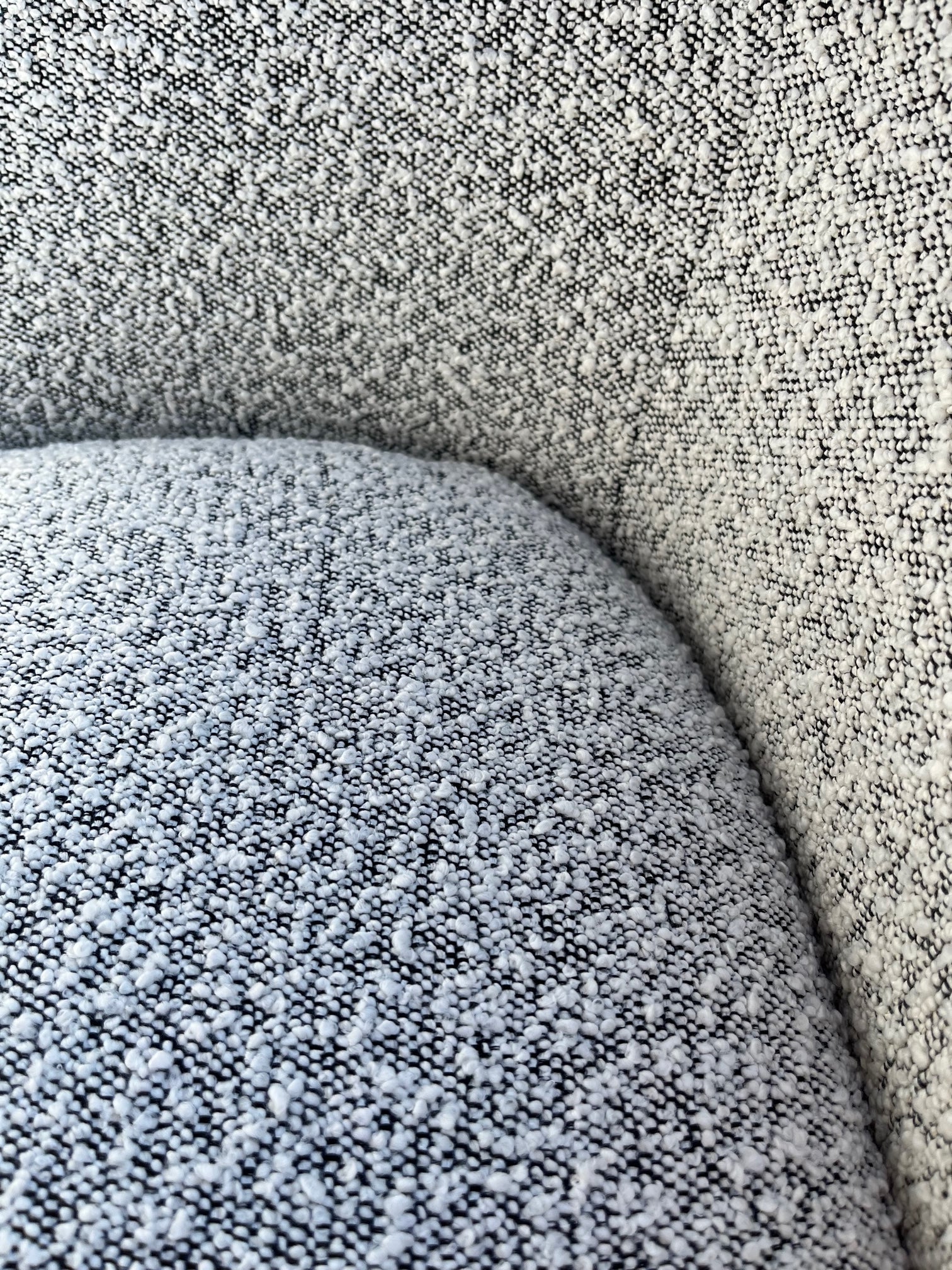 Grand Designs Kinsley Boucle Armchair - White/Black