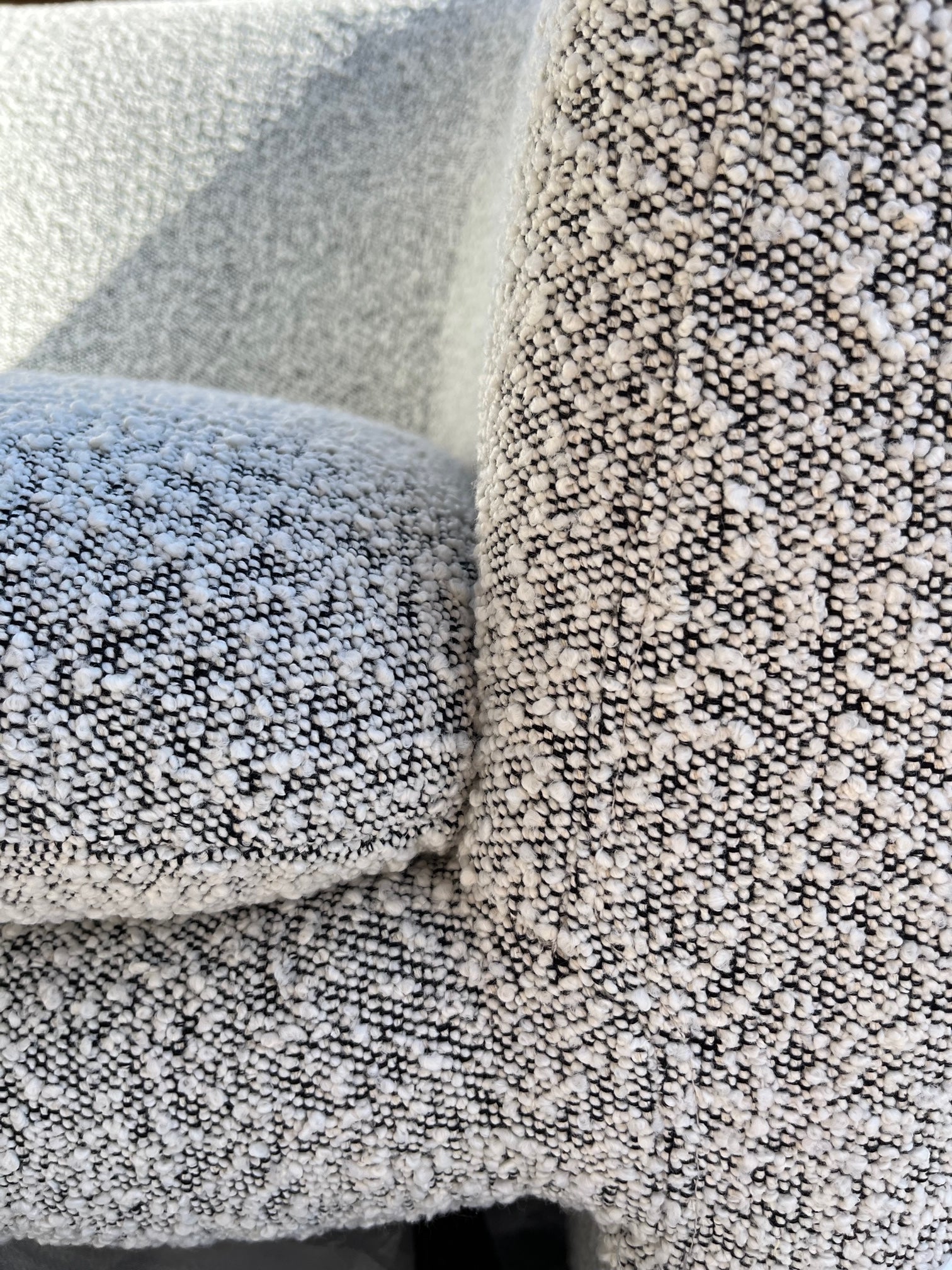 Grand Designs Kinsley Boucle Armchair - White/Black