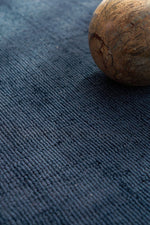 Load image into Gallery viewer, Lazuri Hand Made Viscose Rug - Navy
