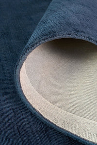 Lazuri Hand Made Viscose Rug - Navy