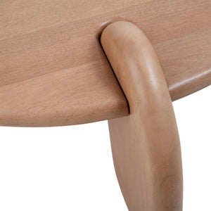 Lionel Round Timber Coffee Table - Brown