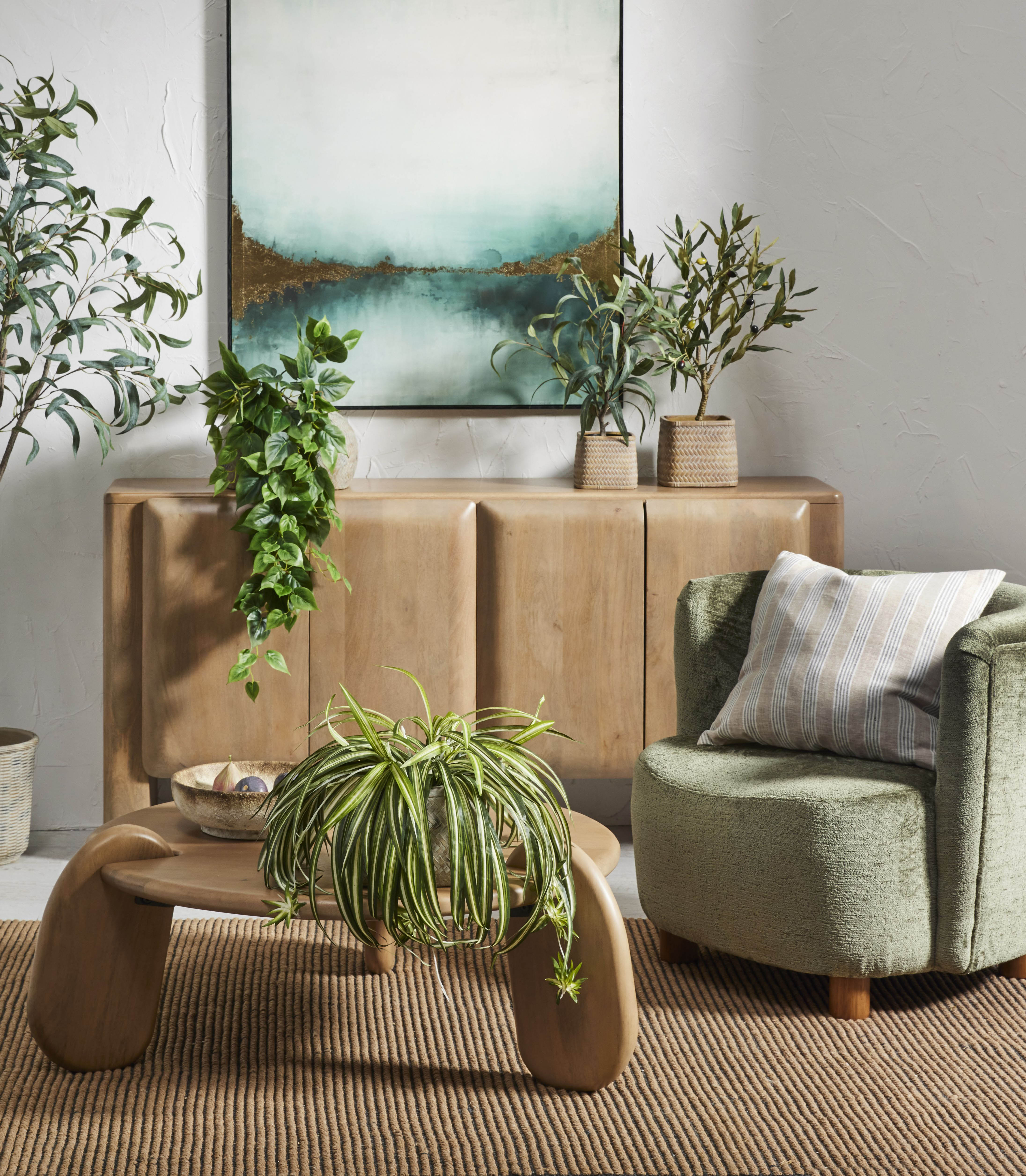 Lionel Round Timber Coffee Table - Brown