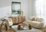 Load image into Gallery viewer, Lionel Round Timber Side Table - Brown
