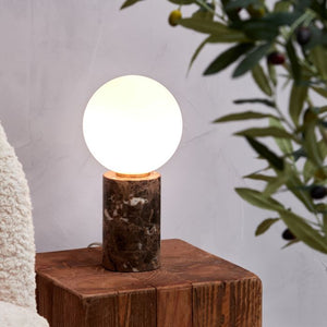 Medina Brown Marble Table Lamp