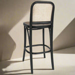 Load image into Gallery viewer, Selby Rattan Bar Stool - Black
