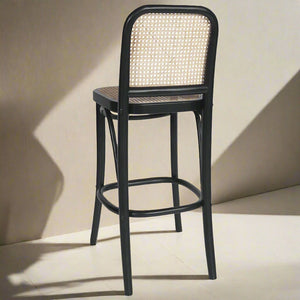 Selby Rattan Bar Stool - Black
