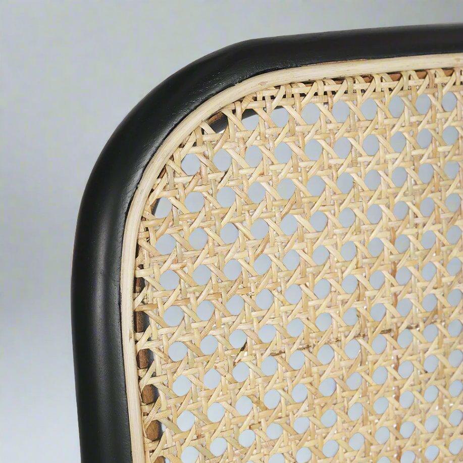 Selby Rattan Bar Stool - Black