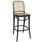Load image into Gallery viewer, Selby Rattan Bar Stool - Black
