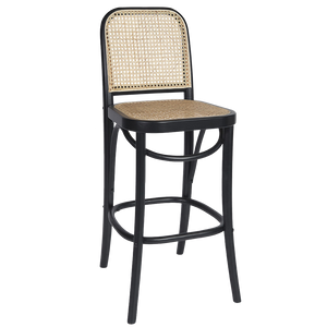 Selby Rattan Bar Stool - Black