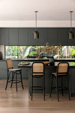 Load image into Gallery viewer, Selby Rattan Bar Stool - Black
