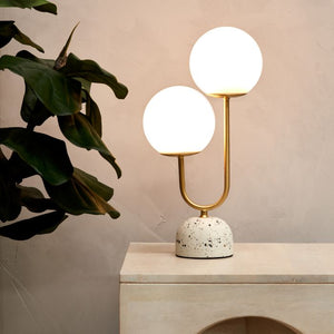 Tivoli Terrazzo Metal Table Lamp - Brass