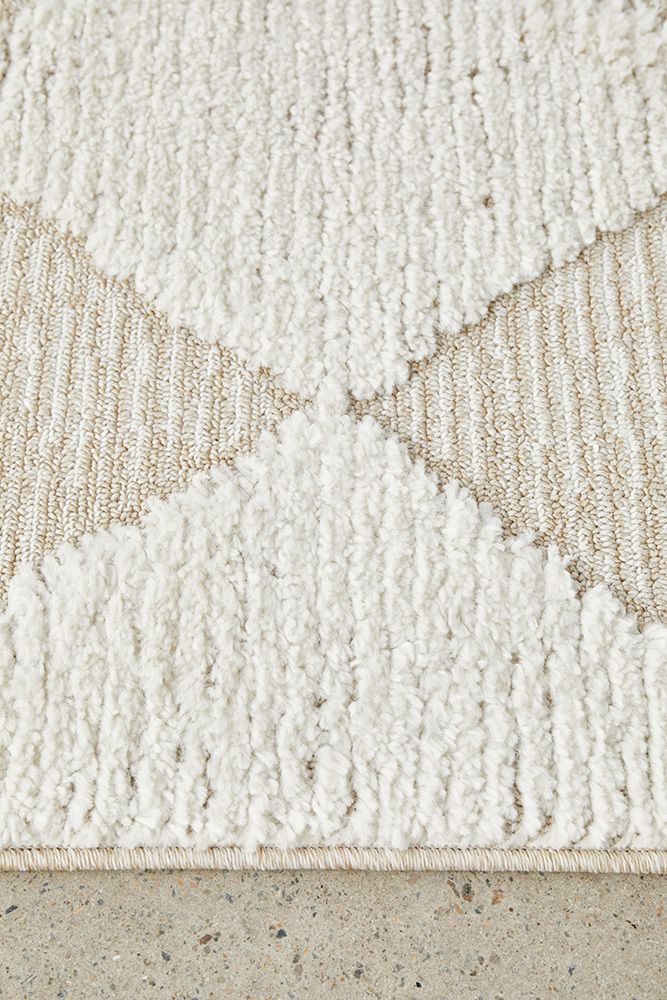 Vera Power-Loomed Polypropylene Rug - Natural
