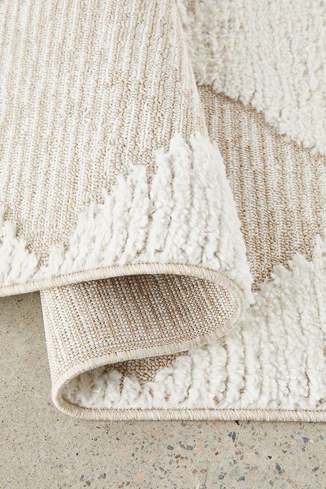 Vera Power-Loomed Polypropylene Rug - Natural