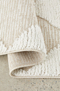 Vera Power-Loomed Polypropylene Rug - Natural