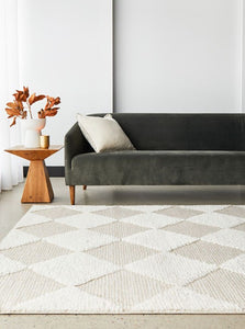Vera Power-Loomed Polypropylene Rug - Natural