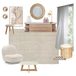 Load image into Gallery viewer, Sandra Hand Made Wool And Jute Rug - Natural
