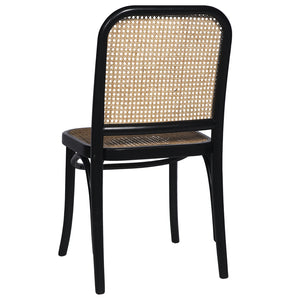 Selby Rattan Dining Chair - Black