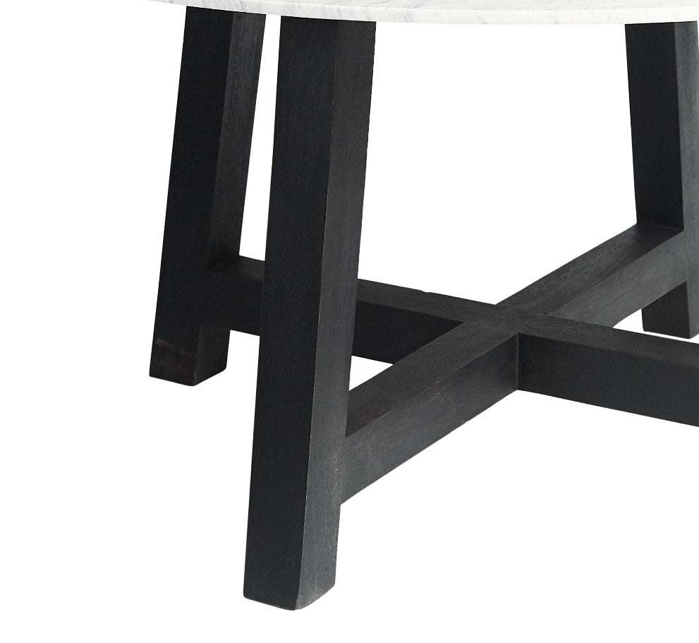 Attic Round 1.5m Marble Dining Table - Black