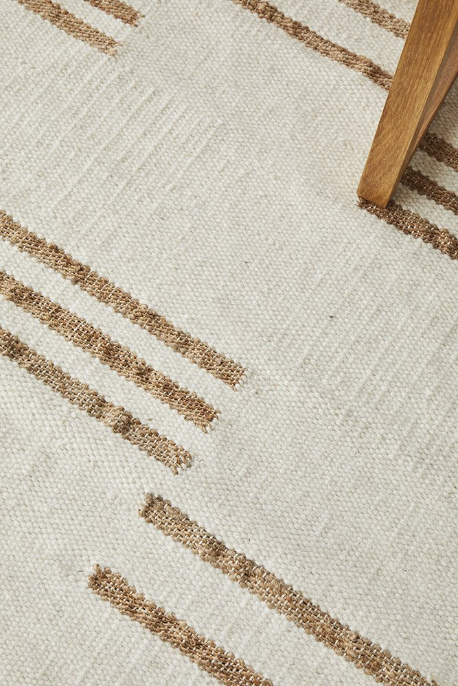 Azriel Hand Made Jute And Wool Rug