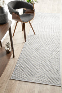 Bovie Dual Pile Rug - Silver
