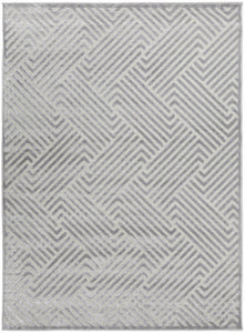 Bovie Dual Pile Rug - Silver