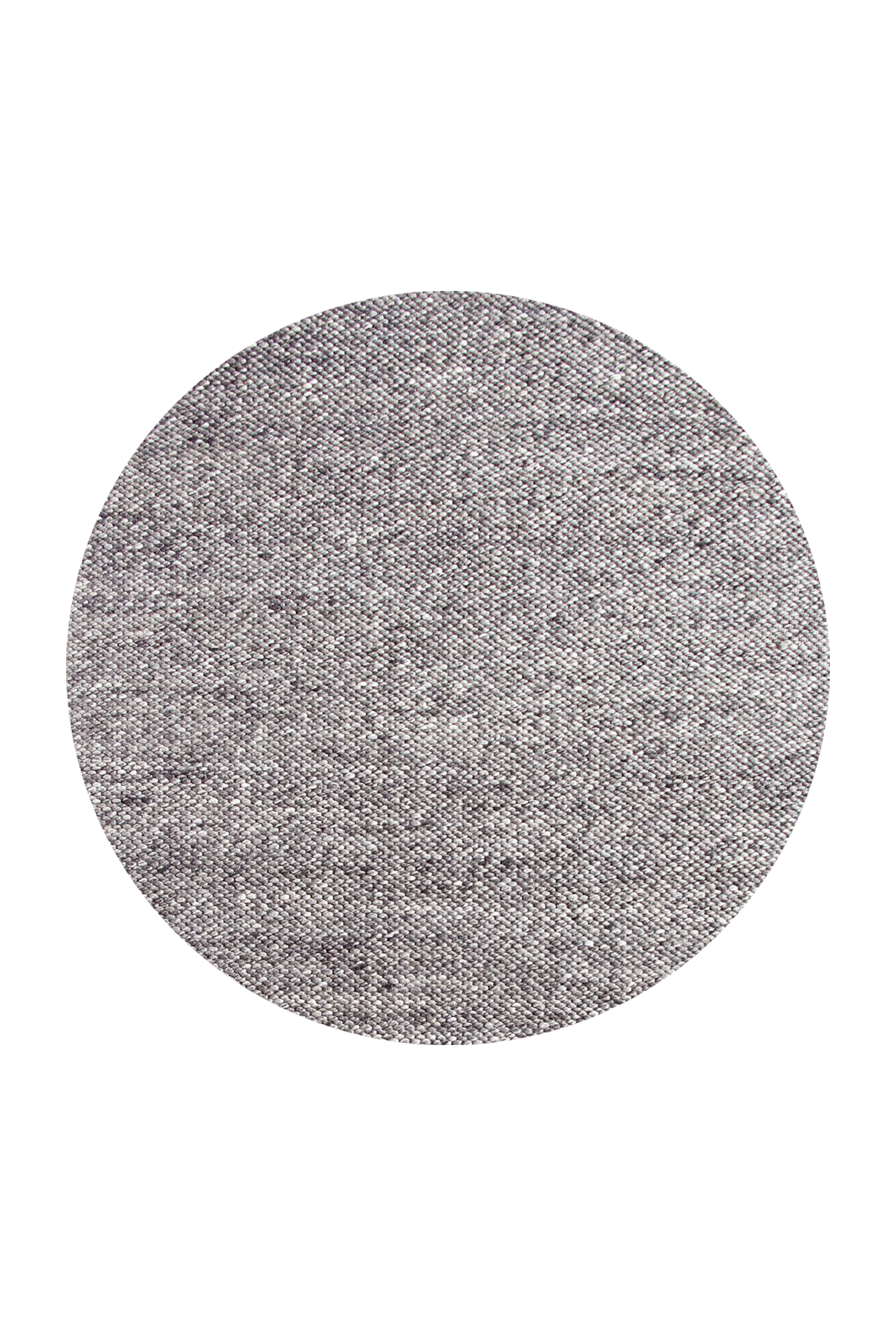 Callen Round Handmade Rug - Grey