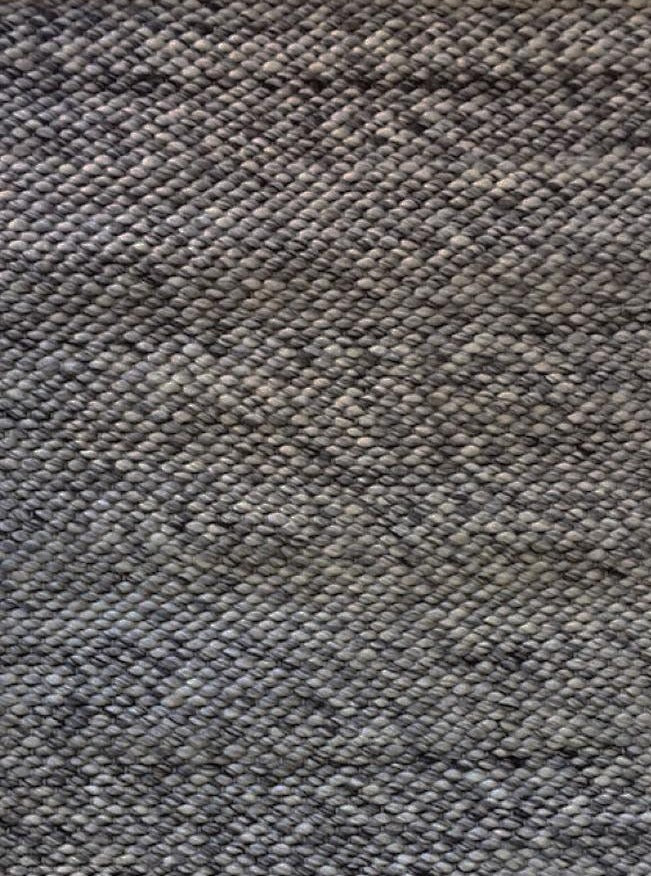 Callen Round Handmade Rug - Dark Grey