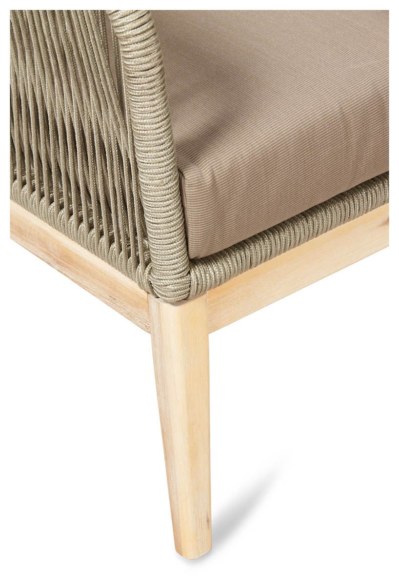 Carter Outdoor Timber Lounge Chair - Natural