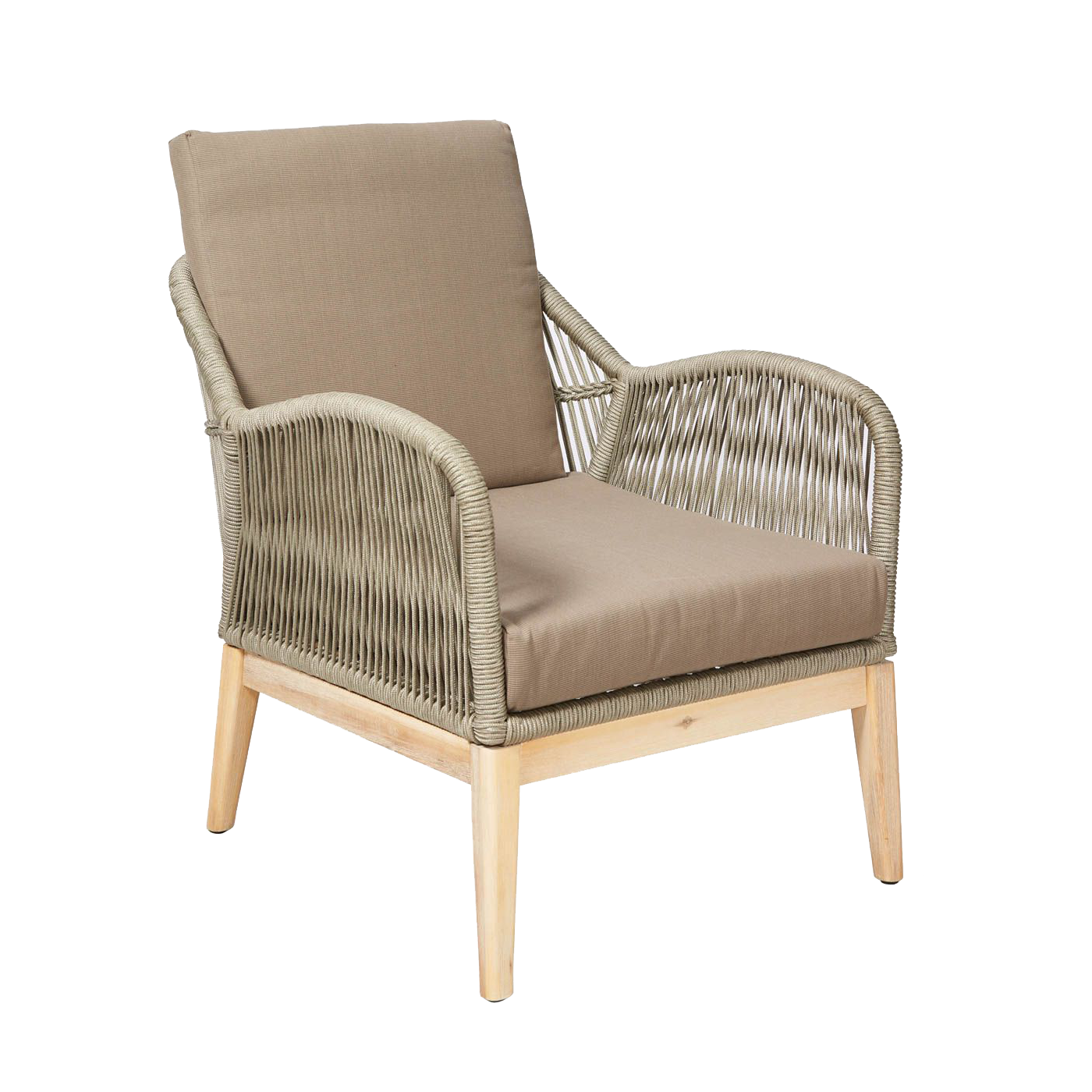 Carter Outdoor Timber Lounge Chair - Natural