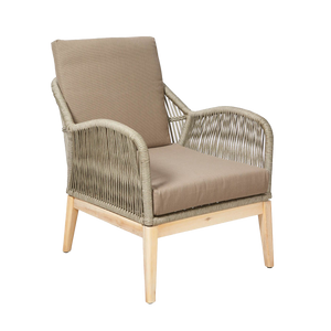 Carter Outdoor Timber Lounge Chair - Natural