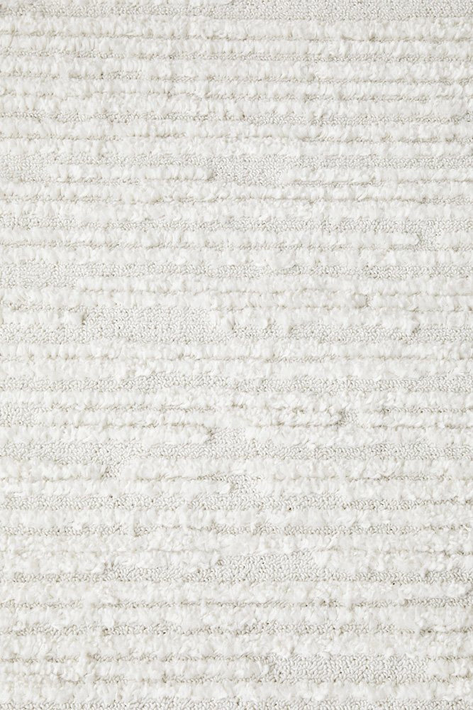 Chloe Power-Loomed Polypropylene Rug - White
