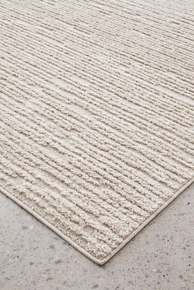 Chloe Power-Loomed Polypropylene Rug - Natural