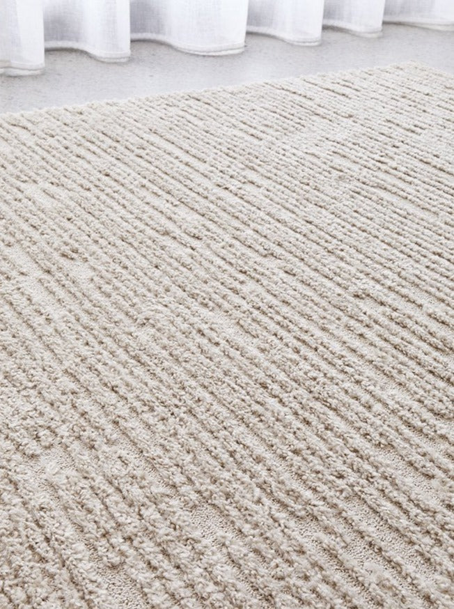 Chloe Power-Loomed Polypropylene Rug - Natural