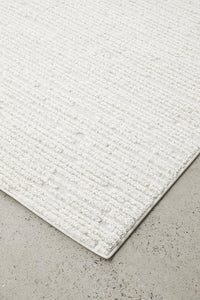 Chloe Power-Loomed Polypropylene Rug - White